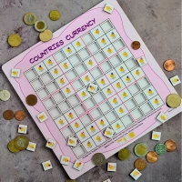 Countries- Currency Wooden Puzzle Game Toys (MultiColor)