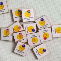 Countries- Currency Wooden Puzzle Game Toys (MultiColor)
