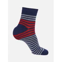Generic 5 Pairs Men's Casual Cotton Blended Printed Mid-Calf length Socks (Assorted) - 0.35, Assorted
