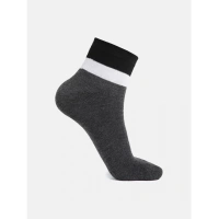 Generic 5 Pairs Men's Casual Cotton Blended Solid Ankle length Socks (Assorted) - 0.35, Assorted
