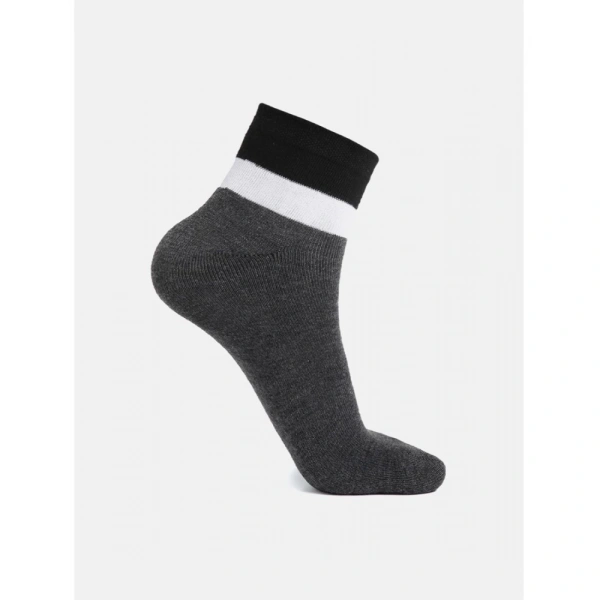 Generic 5 Pairs Men's Casual Cotton Blended Solid Ankle length Socks (Assorted) - 0.35, Assorted