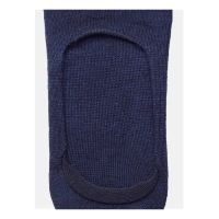 Generic 5 Pairs Unisex Casual Cotton Blended Solid No-show Socks (Navy) - 0.35, Navy