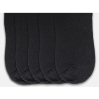 Generic 5 Pairs Unisex Casual Cotton Blended Solid Ankle length Socks (Black) - 0.35, Black