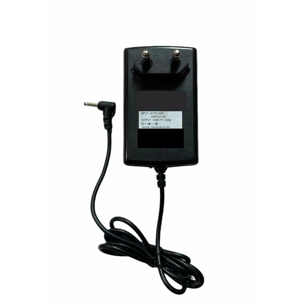 5V 1A Power Adapter, Power Supply AC Input 100 240 V and Output 5V 1A for Set Top Box_DTH Box, CCTV System, Router, Other Electronics And IT Gadgets with Vtech Pin (Black) - 0.25