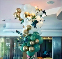 Shopnav Birthday Decoration Combo Of Gold Birthday Banner, Metallic Balloons, Balloonpump (Multicolor) - 0.25, Multicolor