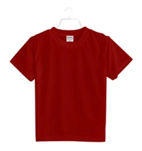 Boys Cotton Plain Half Sleeve TShirt (Maroon) - L, 0.25, Maroon