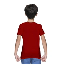 Boys Cotton Plain Half Sleeve TShirt (Maroon) - L, 0.25, Maroon