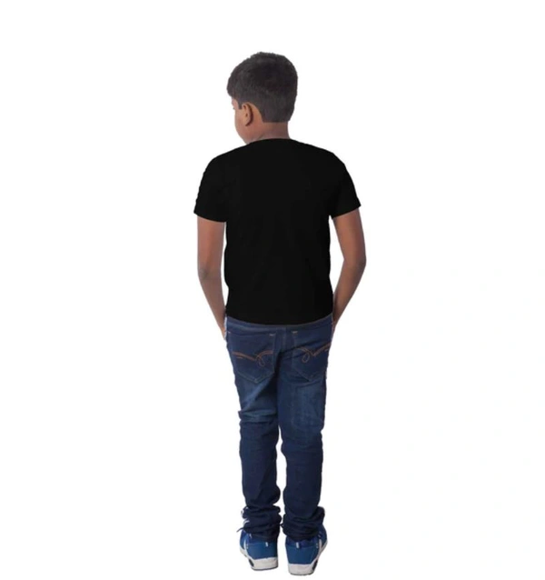 Boys Cotton Will Be Cool Half Sleeve TShirt (Black) - L, 0.25, Black