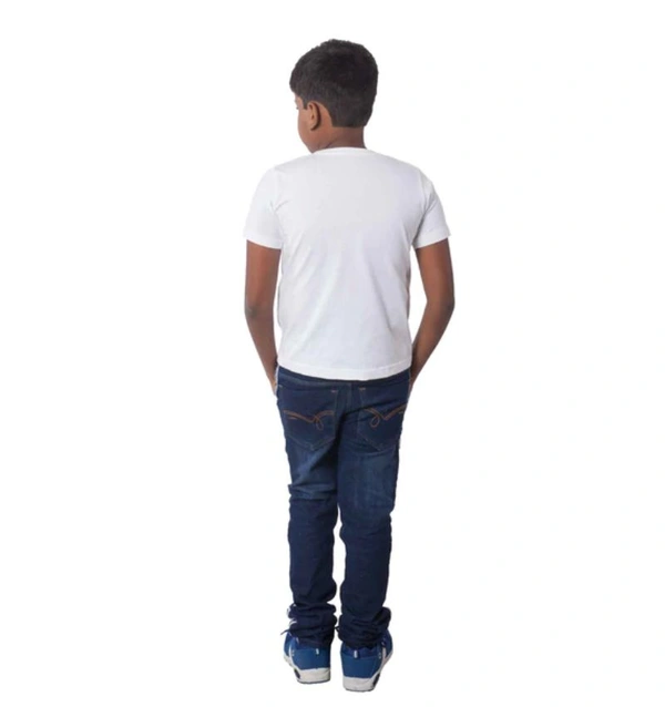 Boys Cotton Will Be Cool Half Sleeve TShirt (White) - L, 0.25, White