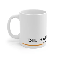 Ceramic Dil Se Hindustani Printed Coffee Mug (Color: White, Capacity:330ml) - 0.3, White