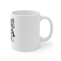 Ceramic Gorila Desing Printed Coffee Mug (Color: White, Capacity:330ml) - 0.3, White