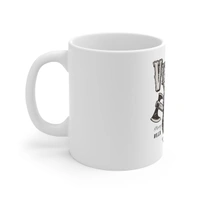 Ceramic Gorila Desing Printed Coffee Mug (Color: White, Capacity:330ml) - 0.3, White