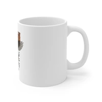 Ceramic Gorila Desing Printed Coffee Mug (Color: White, Capacity:330ml) - 0.3, White