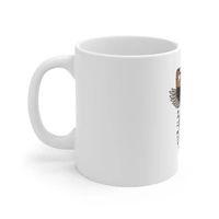 Ceramic Gorila Desing Printed Coffee Mug (Color: White, Capacity:330ml) - 0.3, White