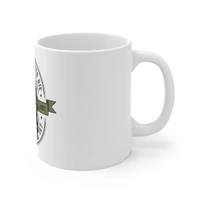 shopnav's Ceramic Gorila Desing Printed Coffee Mug (Color: White, Capacity:330ml) - 0.3, White
