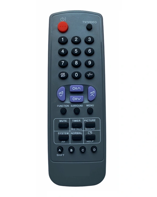 CRT TV Remote No. URC128, Compatible with Sharp CRT TV Remote (Exactly Same Remote will Only Work) - 0.38