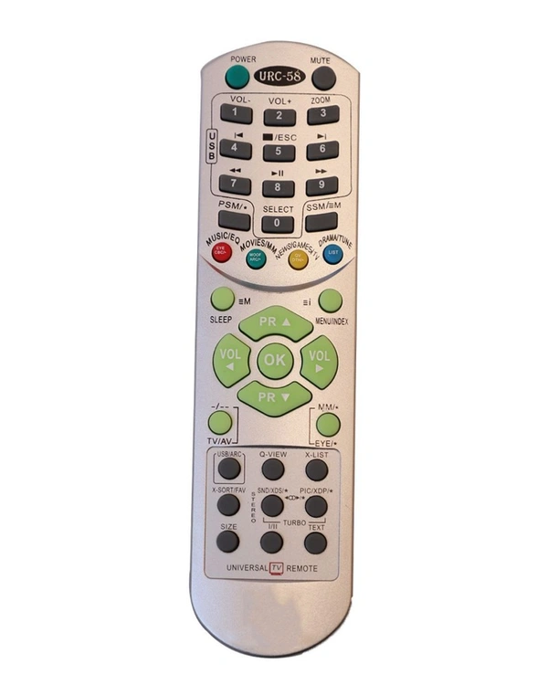 CRT TV Remote No. URC58, Compatible with LG CRT TV Remote Control (Exactly Same Remote will Only Work) - 0.38