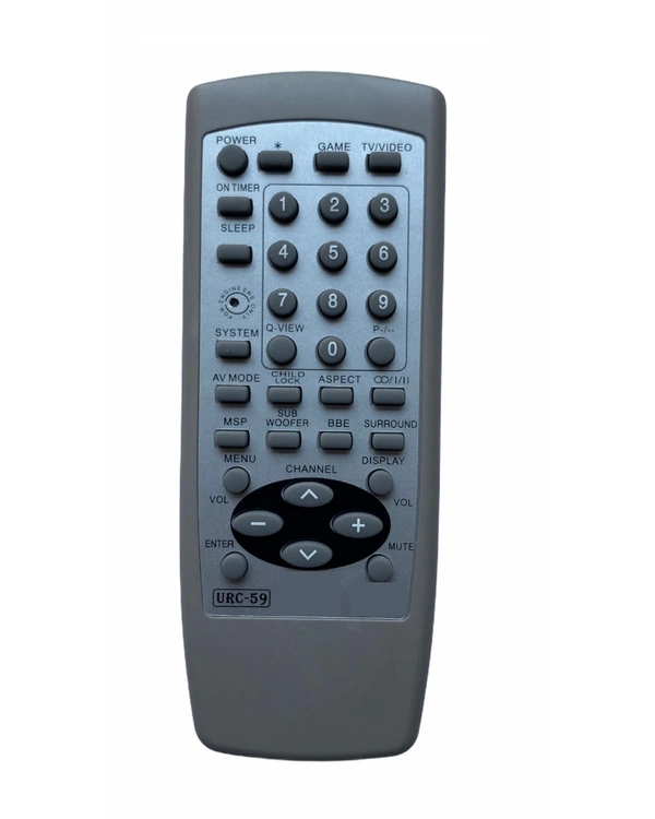 CRT TV Remote No. URC59, Compatible with Aiwa CRT TV Remote (Exactly Same Remote will Only Work) - 0.38