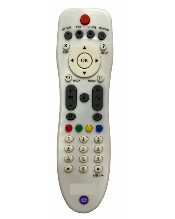 DTH Remote No. 125N (Non-RF), Compatible with Videocon DTH Set Top Box Remote (Exactly Same Remote will Only Work) - 0.38