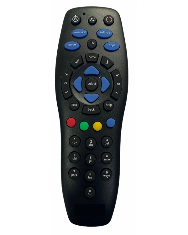 DTH Set Top Box Remote without Recording Feature, Compatible with Tata Sky DTH Set Top Box Remote (Exactly Same Remote will Only Work) - 0.38