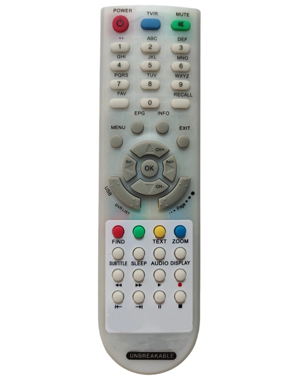 DTH Setup Box Remote, Compatible with MCBS 4000 DTH Set Top Box Remote Control (Exactly Same Remote will Only Work) - 0.38