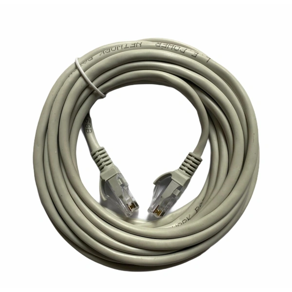 Ethernet Patch Cord CAT5E, RJ45 LAN Cable 5 Yards (White) - 0.25