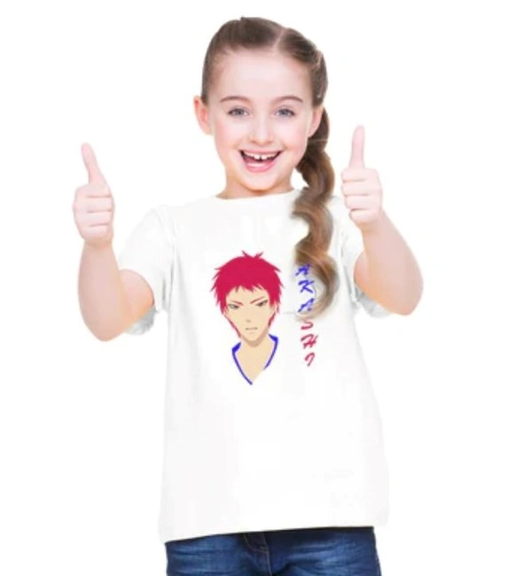 Girls Cotton Akashi Half Sleeve TShirt (White) - 2XL, 0.25, White