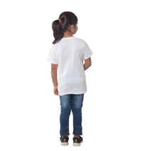 Girls Cotton Drama Queen Half Sleeve TShirt (White) - M, 0.25, White