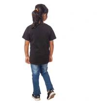 Girls Cotton Tribal Half Sleeve TShirt (Black) - L, 0.25, Black