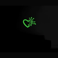 Shopnav Green Decorative Radium Wall Sticker - Finished OutPut Size: 31X25cm, 0.12, Green