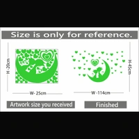 Shopnav Green Decorative Radium Wall Sticker - Finished OutPut Size: 114X45cm, 0.12, Green