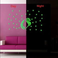 Shopnav Green Decorative Radium Wall Sticker - Finished OutPut Size: 45X28cm, 0.12, Green