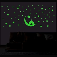 Shopnav Green Decorative Radium Wall Sticker - Finished OutPut Size: 82X34cm, 0.12, Green