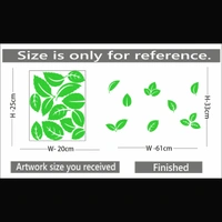 Shopnav Green Decorative Radium Wall Sticker - Finished OutPut Size: 61X33cm, 0.12, Green