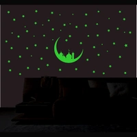 Shopnav Green Decorative Radium Wall Sticker - Finished OutPut Size: 106X55cm, 0.12, Green