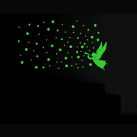 Shopnav Green Decorative Radium Wall Sticker - Finished OutPut Size: 53X39cm, 0.12, Green