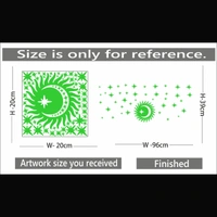 Shopnav Green Decorative Radium Wall Sticker - Finished OutPut Size: 96X39cm, 0.12, Green