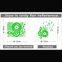 Shopnav Green Decorative Radium Wall Sticker - Finished OutPut Size: 78X52cm, 0.12, Green