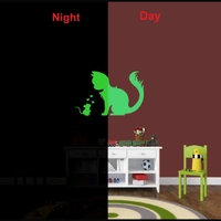 Shopnav Green Decorative Radium Wall Sticker - Finished OutPut Size: 33X21cm, 0.12, Green