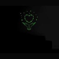 Shopnav Green Galaxy Of Stars Radium Wall Sticker - Finished OutPut Size: 52X58cm, 0.12, Green