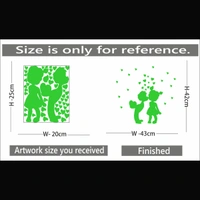 Shopnav Green Galaxy Of Stars Radium Wall Sticker - Finished OutPut Size: 43X42cm, 0.12, Green