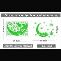 Shopnav Green Galaxy Of Stars Radium Wall Sticker - Finished OutPut Size: 38X19cm, 0.12, Green