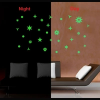 Shopnav Green Galaxy Of Stars Radium Wall Sticker - Finished OutPut Size: 71X37cm, 0.12, Green
