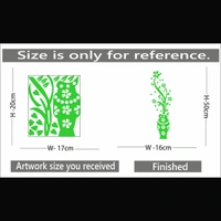 Shopnav Green Home Decor Radium Wall Sticker - Finished OutPut Size: 16X50cm, 0.12, Green