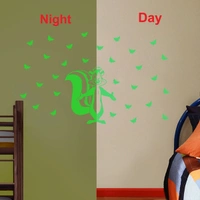 Shopnav Green Kids Room Decor Radium Wall Sticker - Finished OutPut Size: 60X37cm, 0.12, Green