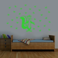 Shopnav Green Kids Room Decor Radium Wall Sticker - Finished OutPut Size: 60X37cm, 0.12, Green