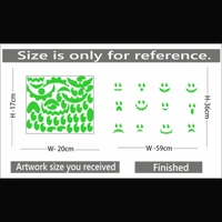 Shopnav Green Kids Room Decor Radium Wall Sticker - Finished OutPut Size: 59X36cm, 0.12, Green