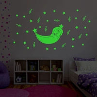 Shopnav Green Kids Room Decor Radium Wall Sticker - Finished OutPut Size: 79X43cm, 0.12, Green