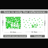 Shopnav Green Kids Room Decor Radium Wall Sticker - Finished OutPut Size: 78X39cm, 0.12, Green