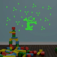 Shopnav Green Kids Room Decor Radium Wall Sticker - Finished OutPut Size: 64X39cm, 0.12, Green